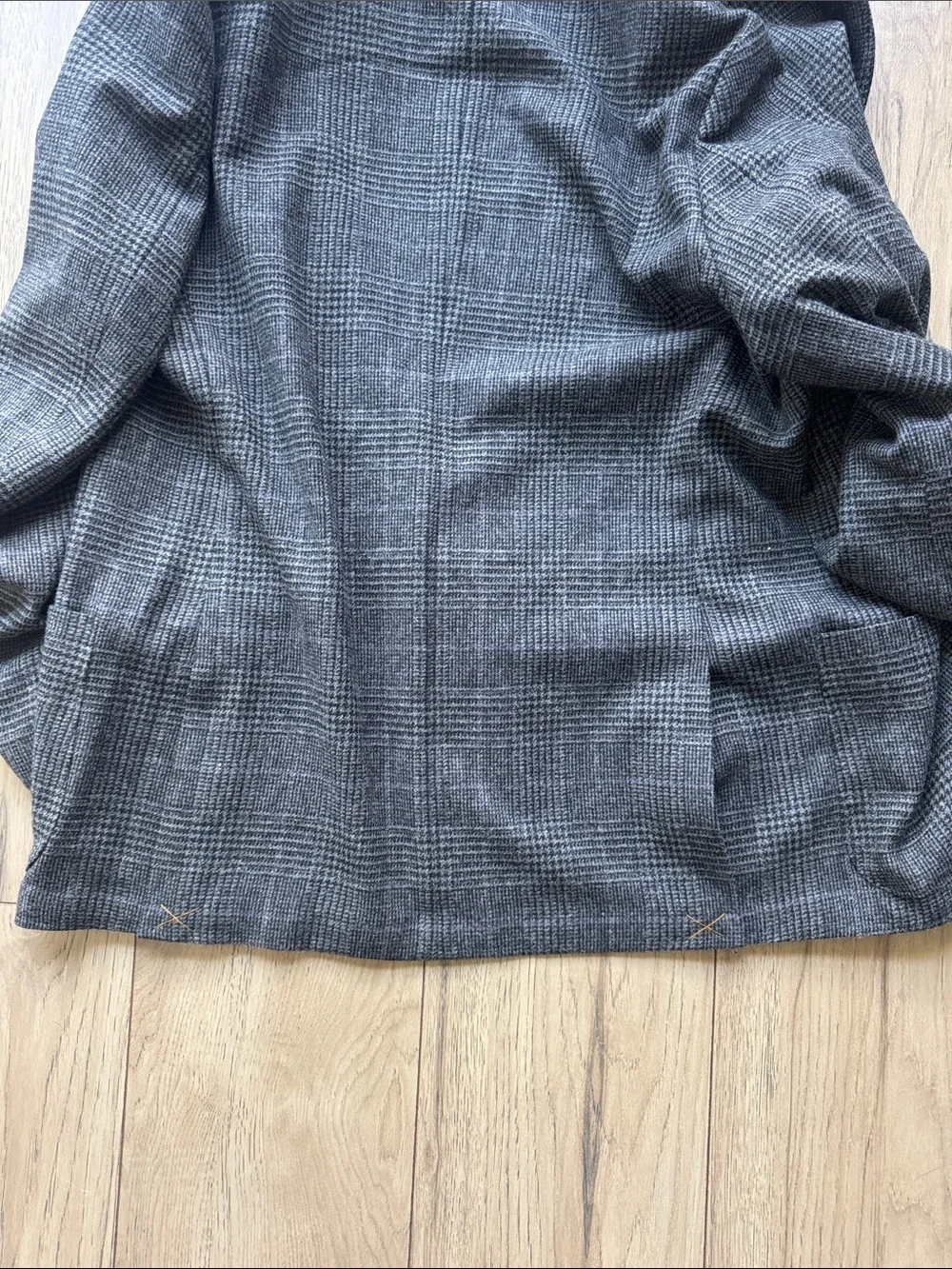 J. Crew Crosby Double Breasted Wool Blazer Gray Italian Cloth Men’s 40R NWT